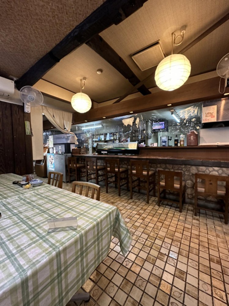 万寿田の店内